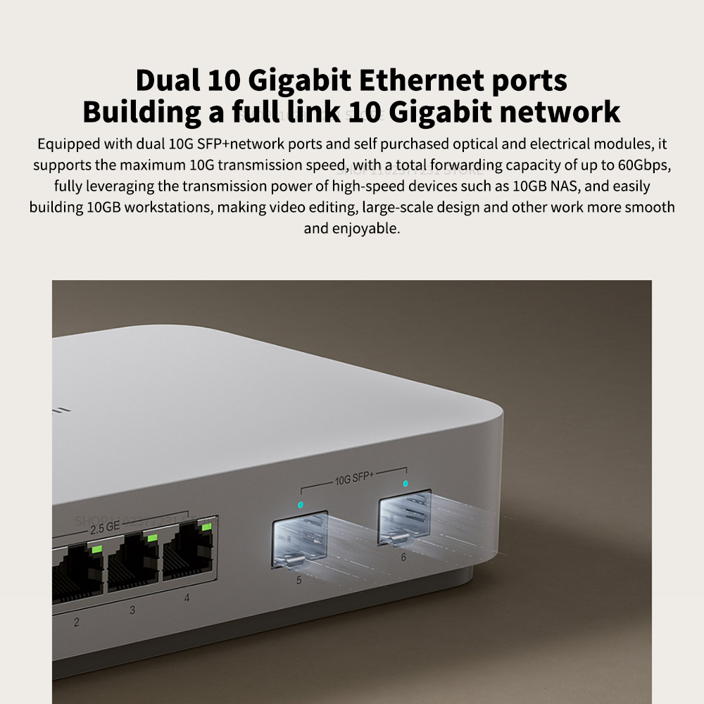 새로운 Xiaomi Mi 10G 이더넷 스위치 4×2. - Smart Home Xiaomi Hub 2 리뷰 및 가격