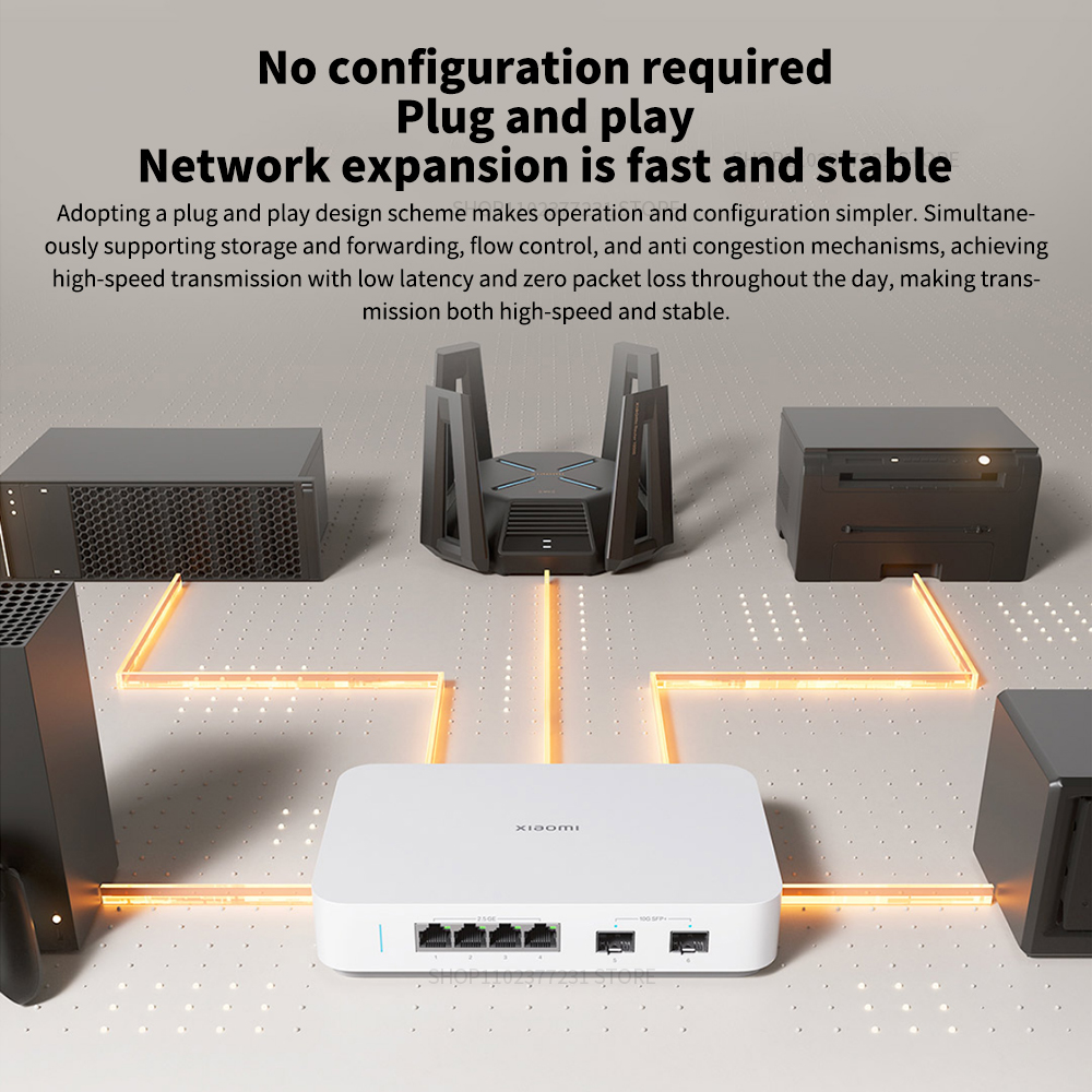 새로운 Xiaomi Mi 10G 이더넷 스위치 4×2. - Smart Home Xiaomi Hub 2 리뷰 및 가격