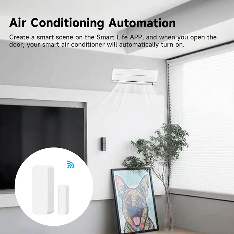 Tuya WiFi 스마트 도어 센서 도어 개방형 폐쇄  - Smart Home Automation System 리뷰 및 가격