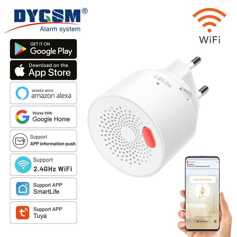 Tuya 스마트 홈 와이파이 천연 가스 센서, 가연성  - Smart Home Outdoor 리뷰 및 가격