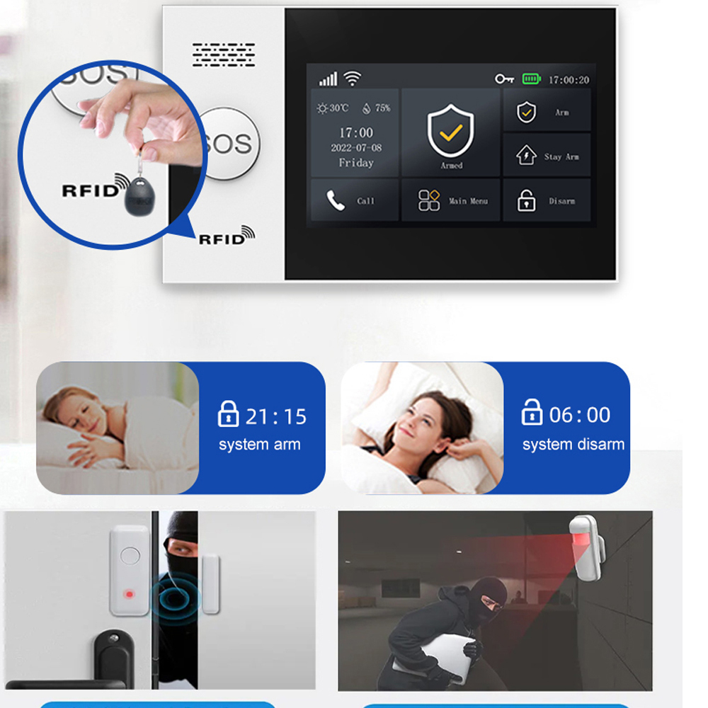 PGST 4G Tuya 스마트 홈 경보 시스템, WiF - Smart Home Automation System 리뷰 및 가격